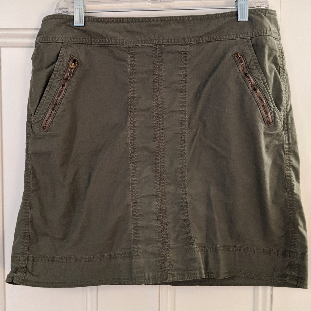 LOFT casual khaki skirt